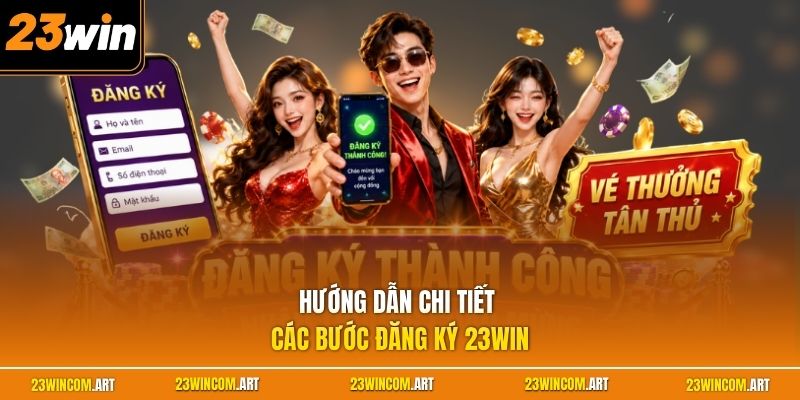 Hướng dẫn chi tiết các bước đăng ký 23WIN